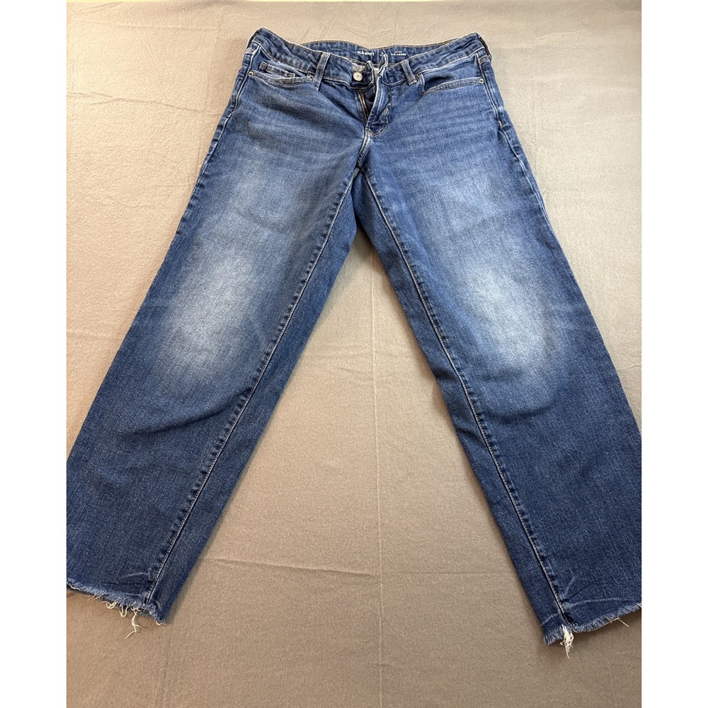 Old Navy Petite O.G. Loose Jeans Size 8 Raw Hem